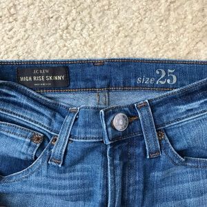 J CREW high rise skinny size 25